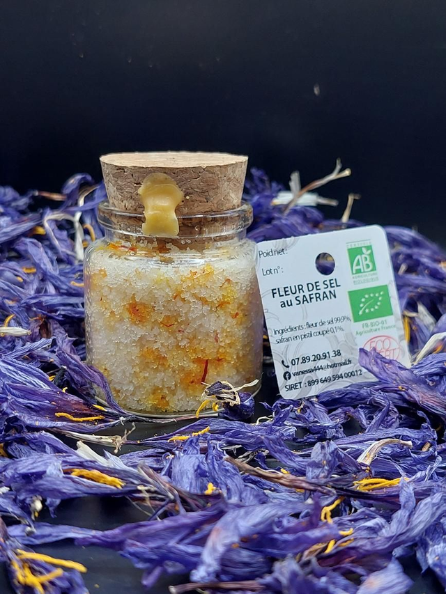 1-Fleur de sel IGP au safran bio 50g