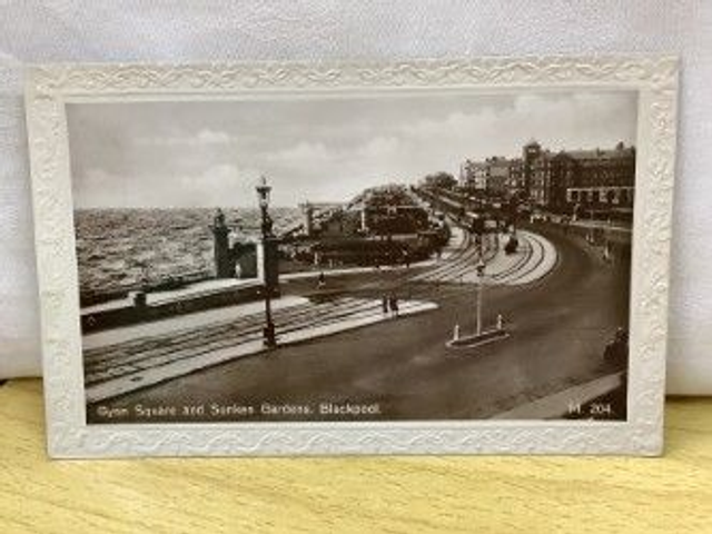 Gynn Square and Sunken Gardens, Blackpool, Lancashire, Posted 1931 unbranded vintage postcard. Our Ref No. R453 £2.50