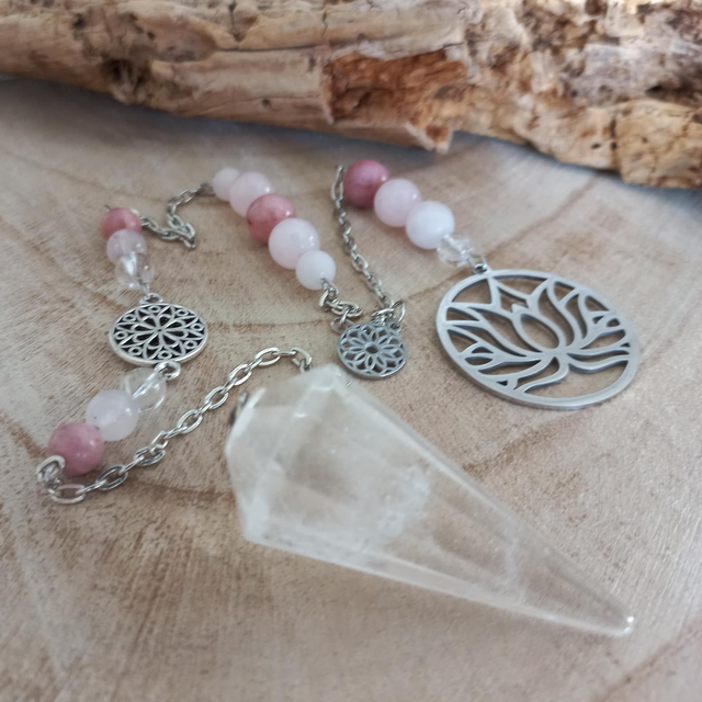 Pendule en Cristal de roche 