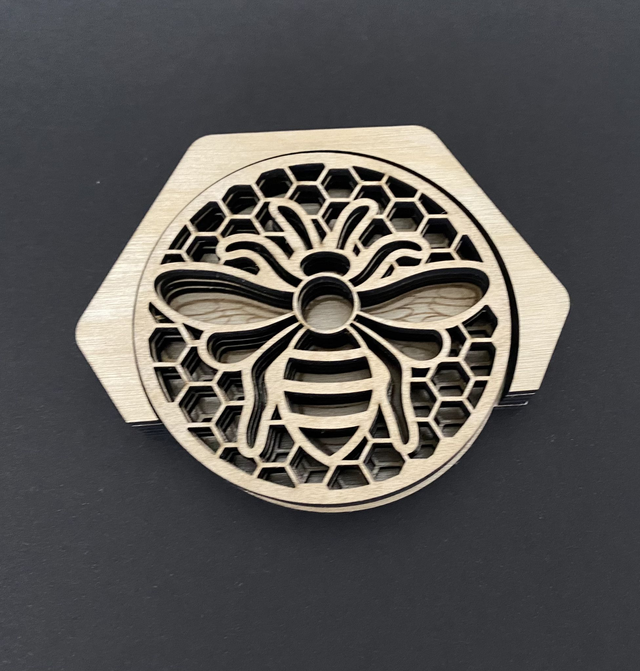 Bee Coasters and Storage