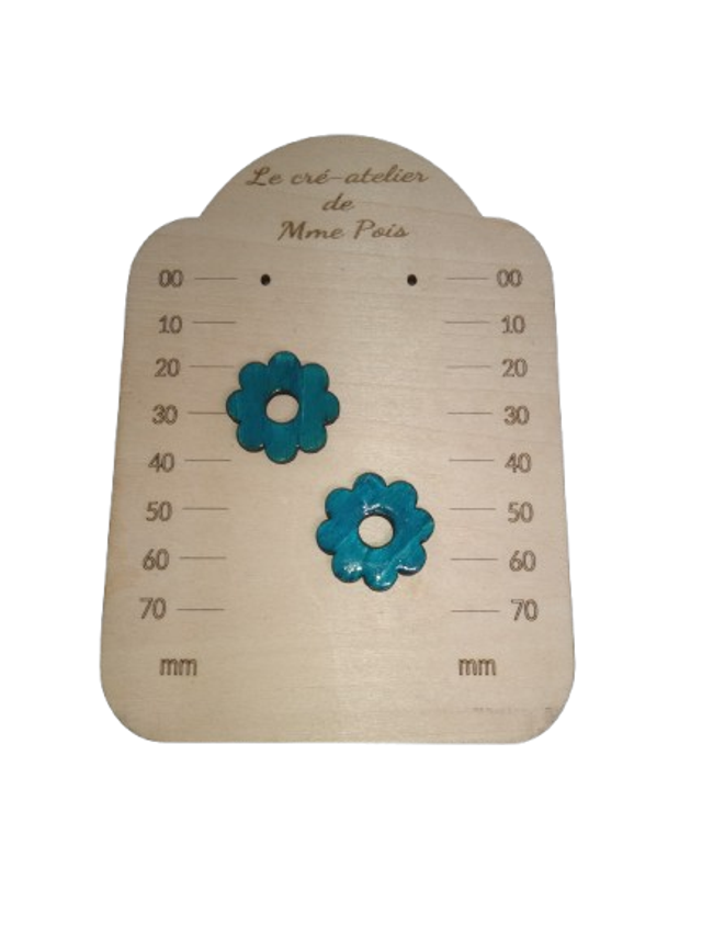 Fleurs d’Azur – Pampilles artisanales bois &amp; résine