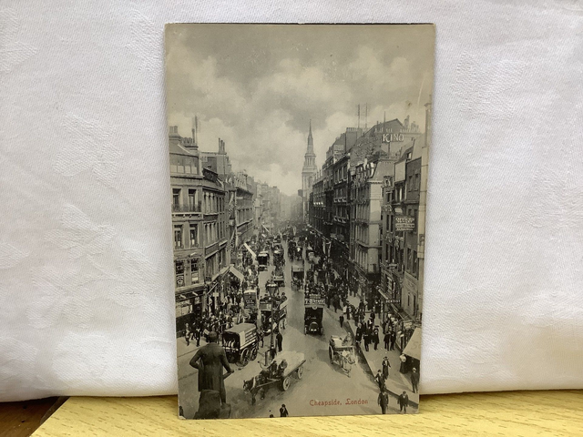 Cheapside ,London Vintage postcard published by S.S.U, 57 & 59 Ludgate Hill, Our Ref A88