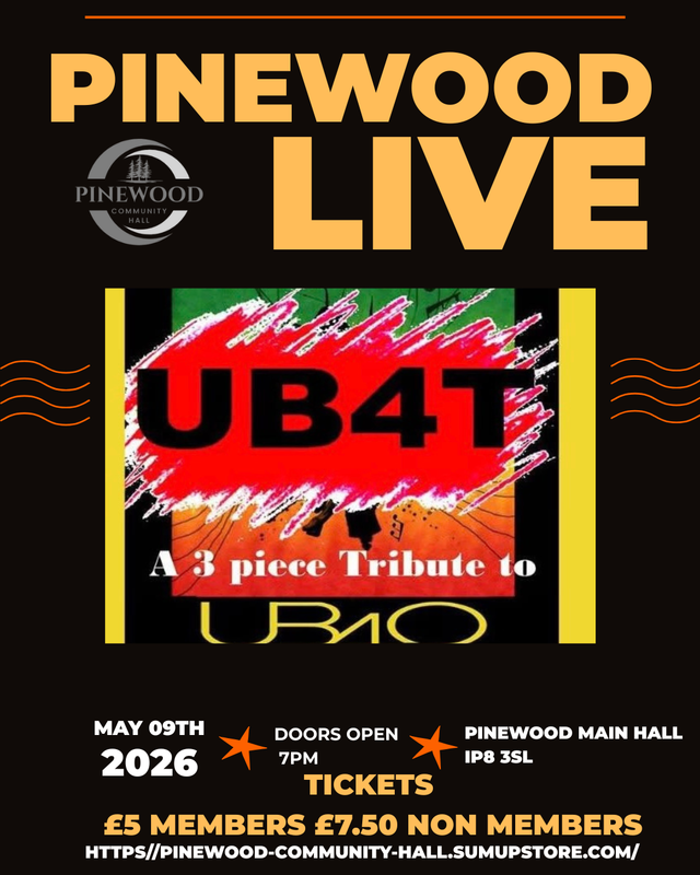 PINEWOOD LIVE - UB40T NON MEMBER TICKET