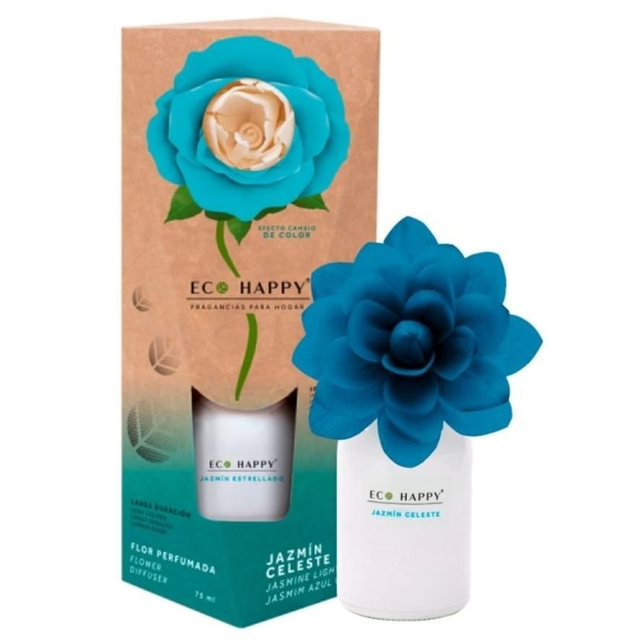 Ambientador Flor Jazmin Celeste 75ml Ecohappy