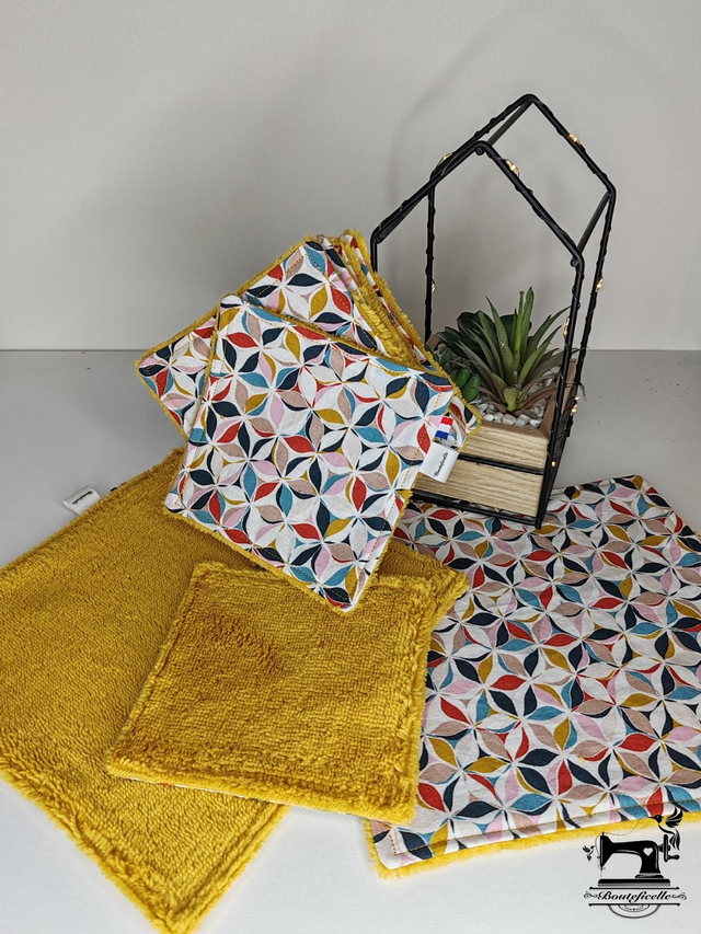 Coffret en bambou "FLOUD" jaune