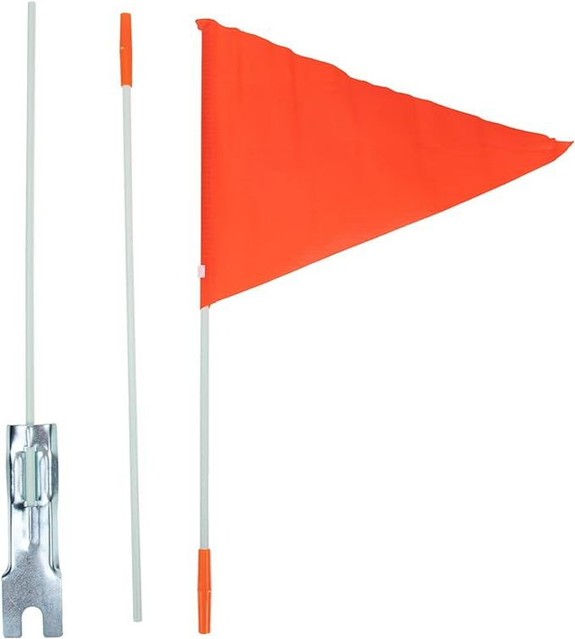 Oranje reflectie vlag met montage beugel universeel