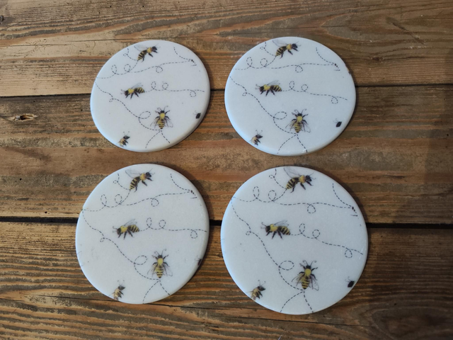Set of 4 Bee Coasters