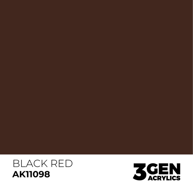 3rd Gen. Acrylics 98 Black Red