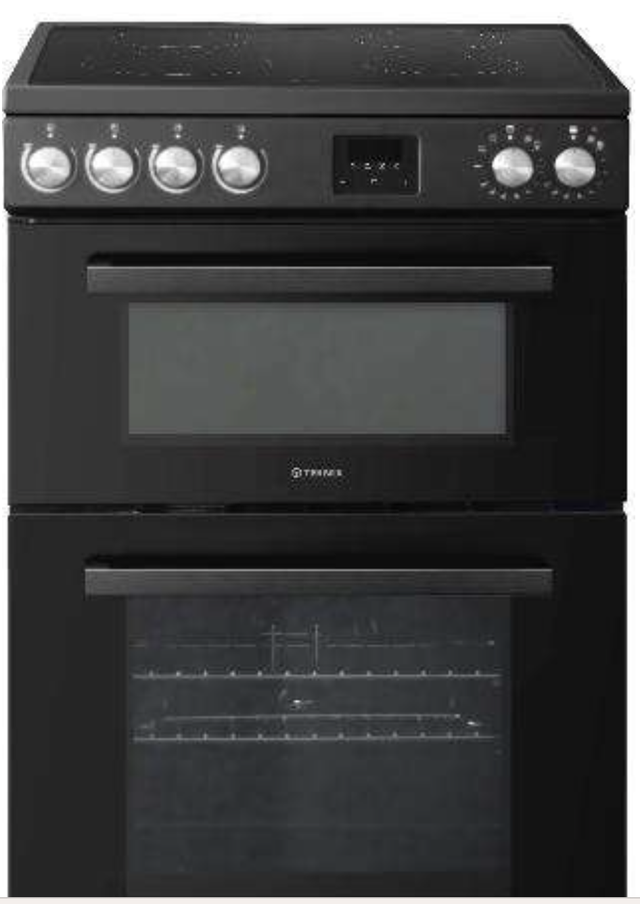 TEKNIK TKED64B 60cm Ceramic Cooker Black 