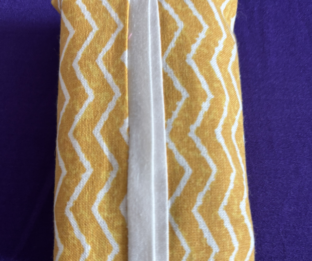 Pocket Tissue Cover/Holder Zig Zag lines on yellow including tissues