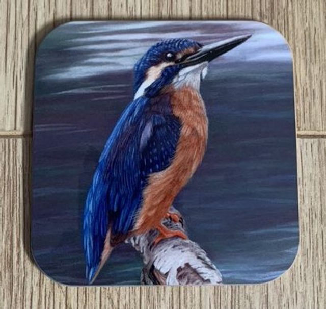 Coaster - Kingfisher design