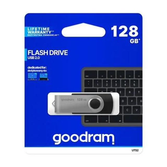 Pendrive Goodram 128Go Uts2 Usb 2.0 Noir