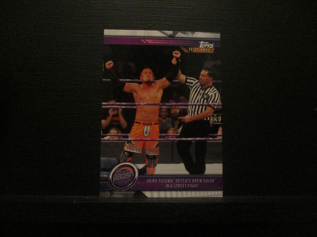 Akira Tozawa Defeats Drew Gulak In A Street Fight - Champions Original Trading Card #44