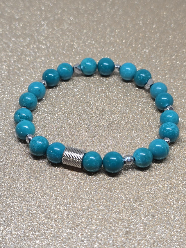 Bracelet Turquoise de Chine en 0,8 cm