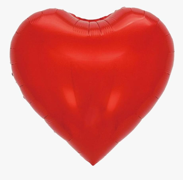 Cuori Foil 18" Rosso Lucido