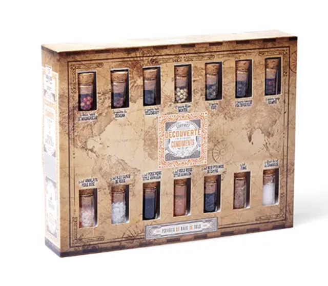 Coffret Découverte “Poivres, Baie Et Sels”, Coffret Carton De 14 Fioles