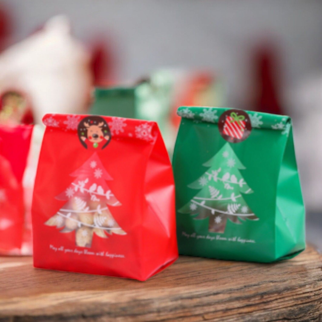 Geschenkssäckli Tannenbaum grün