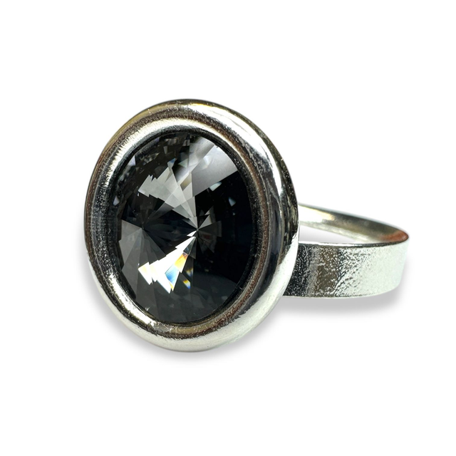 Ring Rivoli Roll Silvernight, Schwarz
