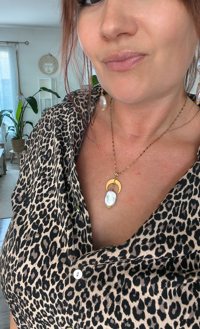 A Collier "Précieuse" Perle d'eau douce