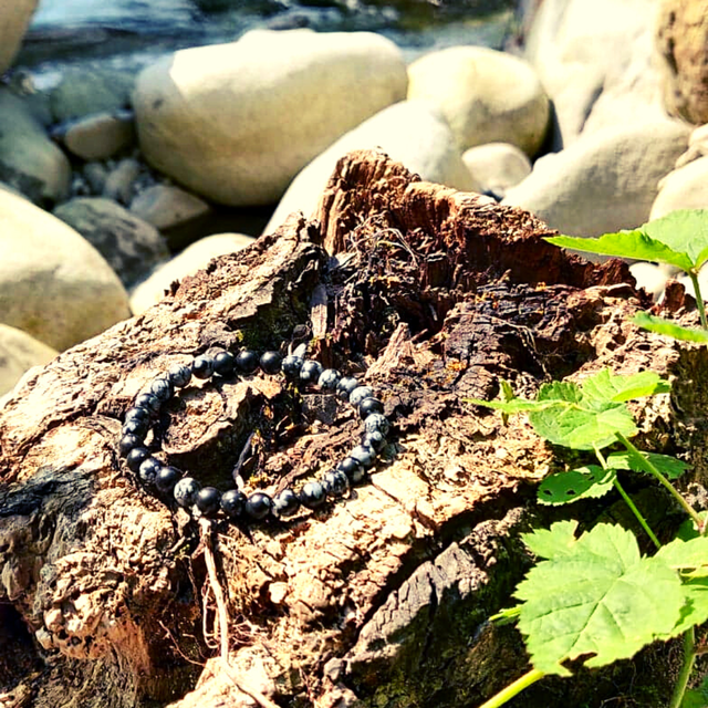 Obsidienne Flocon De Neige Bracelet 6mm 