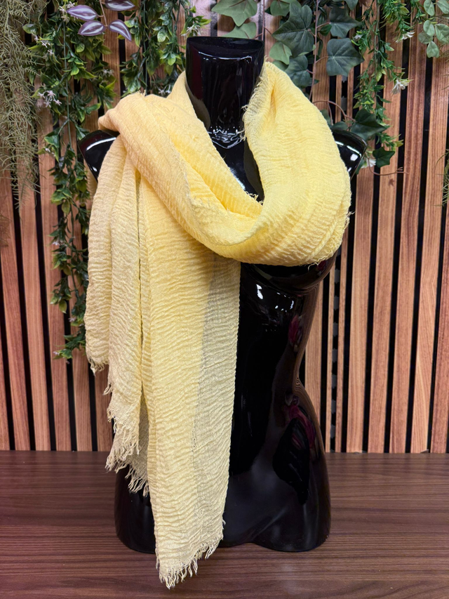 Sjaal Emma - Geel