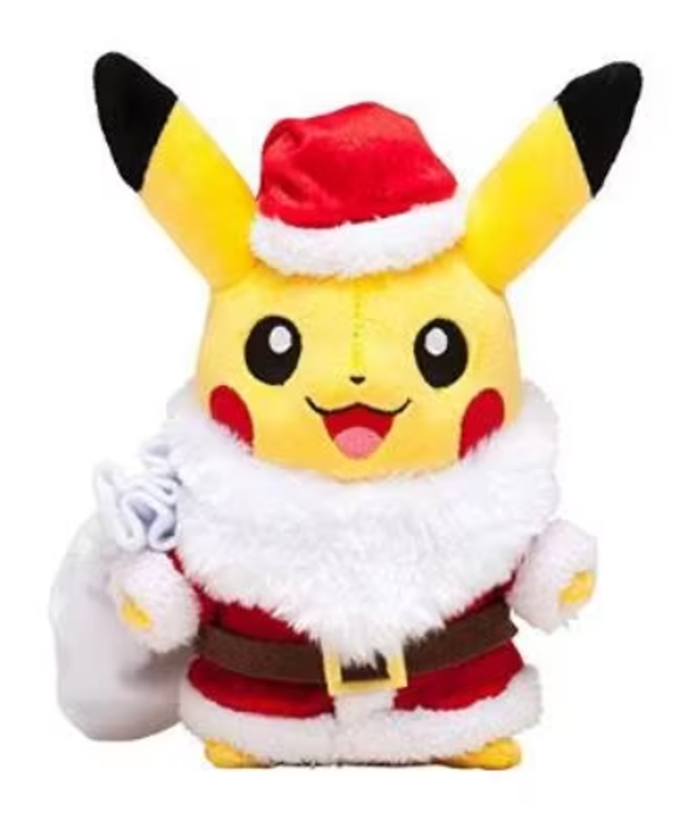 Pokemon pluche knuffel Pikachu kerstman (20cm)