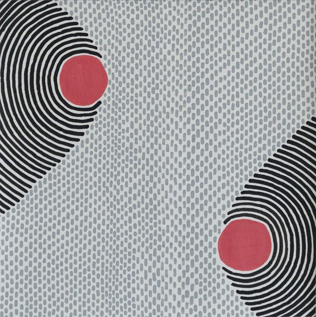 Peinture "Petites ondulations no. 3" - 20 x 20 cm