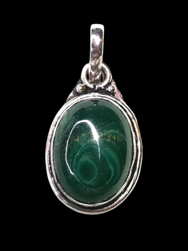 Pendentif malachite 