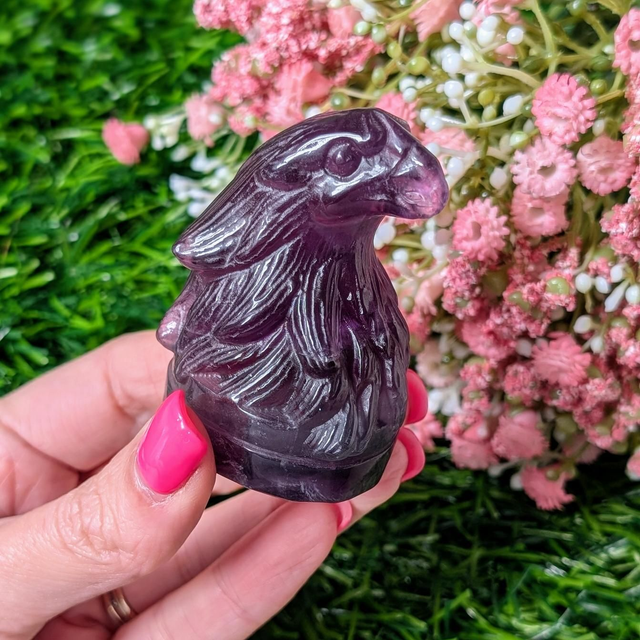 Purple Fluorite Eagle Head