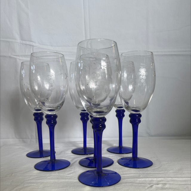 verre soufflé ciselé 