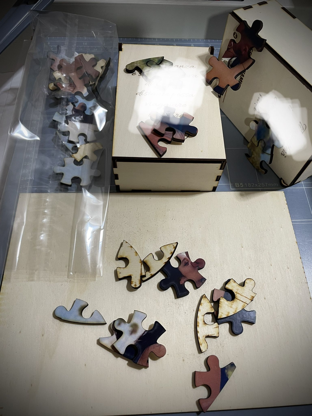 Puzzle con foto e dedica