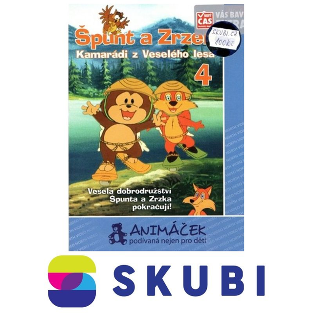 DVD Špunt a Zrzek 4 - Kamarádi z Veselého lesa - Veselá dobrodružství Špunta a Zrzka pokračují!