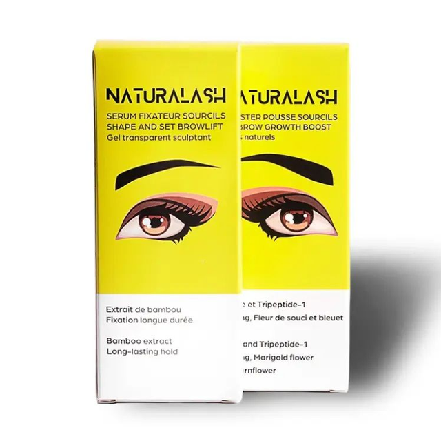 Duo sourcils "regard intense" - Booster pousse sourcils + gel sculptant sérum fixateur