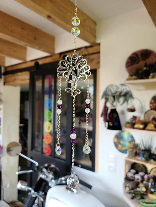 🌈 Attrape-soleil Arbre de vie Quartz 