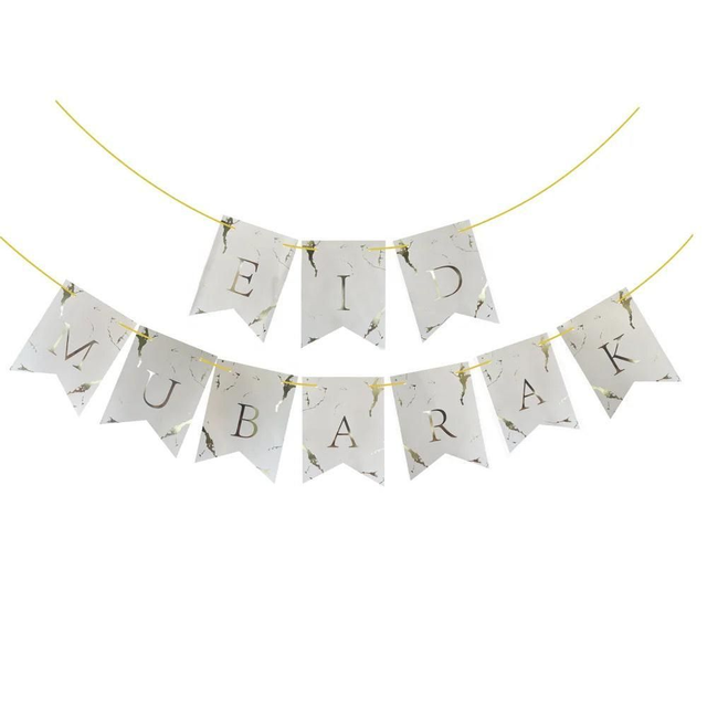Eid Bunting - White Marble