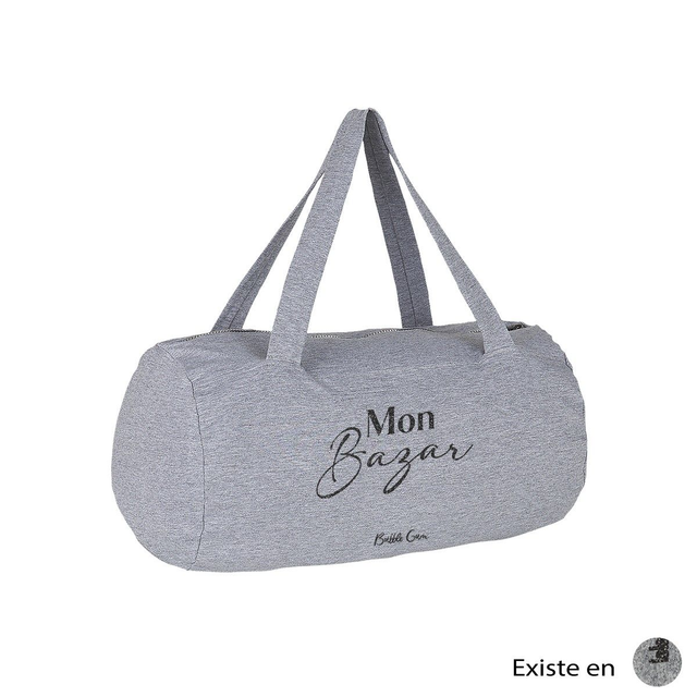 Sac polochon gris - Mon bazar