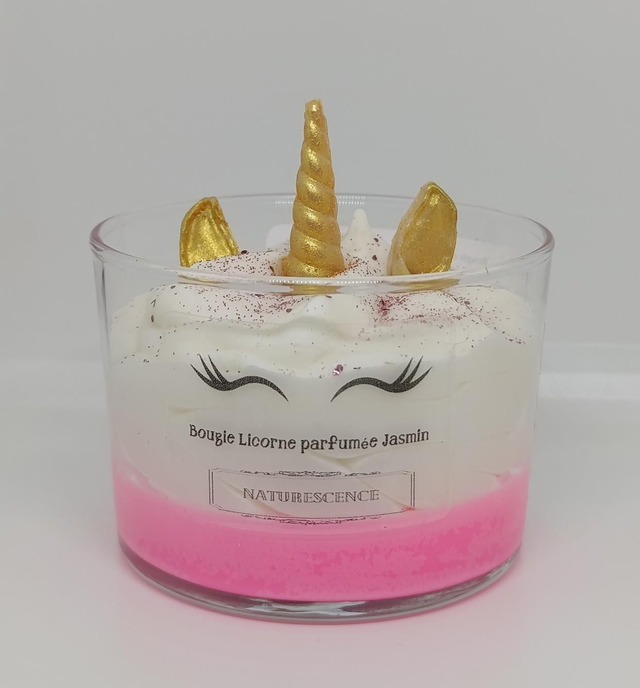 Bougie Licorne parfumée Jasmin 
