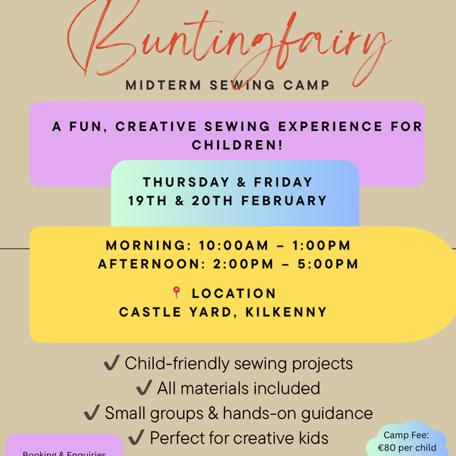 February Midterm Sewing camp 