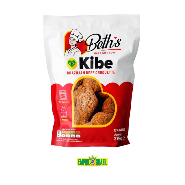 Mini Kibe Frito e Congelado / Fried and Frozen Beef Croquette BETH'S 12units