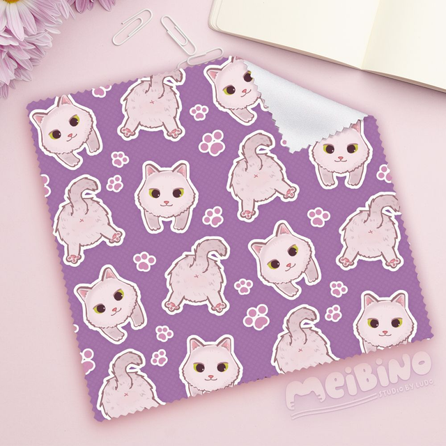 ściereczka - biały kotek