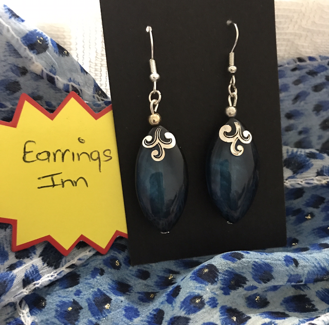 Blue Dangling Earrings- BLDE85
