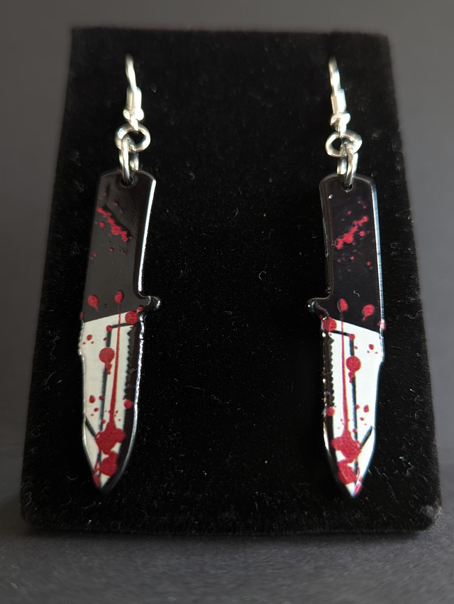Bloody Knife Earrings 