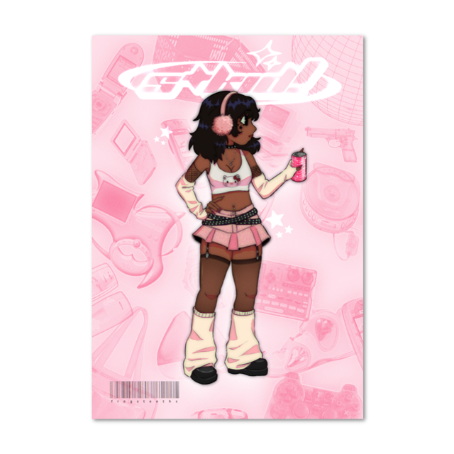 art print - Amy ! (from the cybergirl y2k collection) 