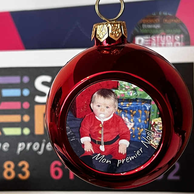 Boule de noël personnalisée
