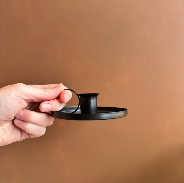 Black Metal Candle Holder