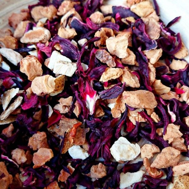 Infusion gourmande " Crème à la fraise "    50g