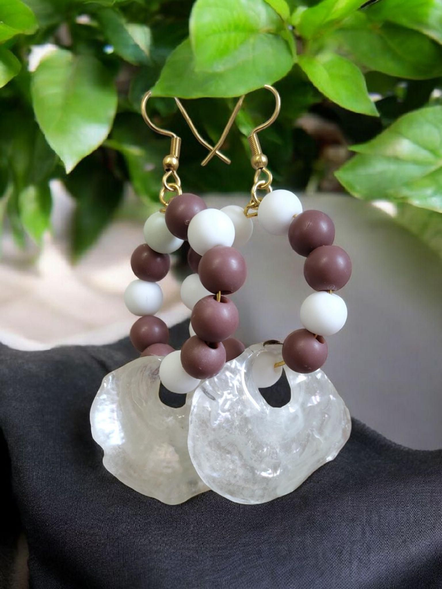 Boucles d'oreilles nacré 
