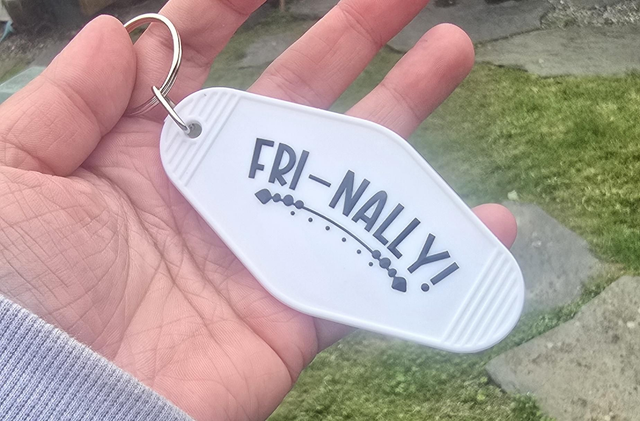 Fri-Nally Friday Motel Keyring