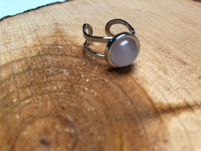 Bague en Quartz Rose
