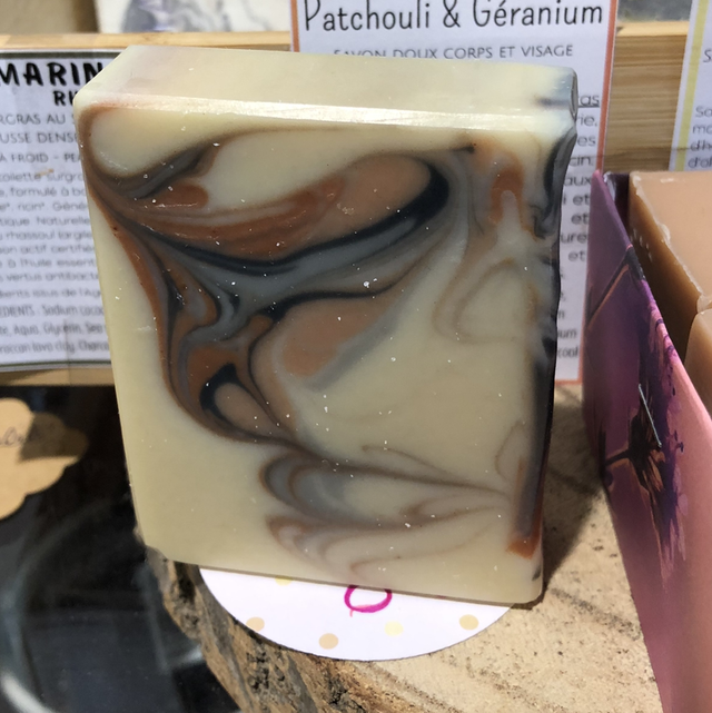 Savon patchouli &amp; géranium 